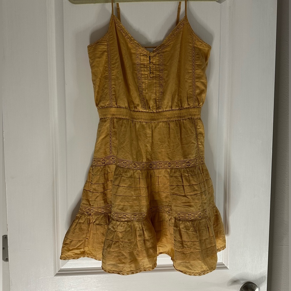 100% Cotton Aritzia Little Moon Gold Casual Dress